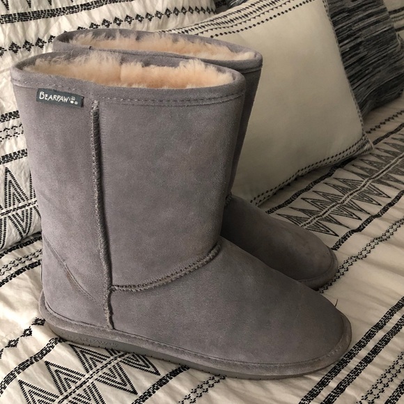 BearPaw boots gray size 11 - Picture 1 of 3